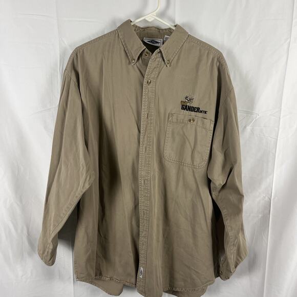 LAL Shirt Size XL Brown Long Sleeve Button Up Gander Mtn. - Picture 1 of 6